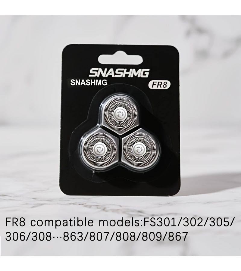 3 Pieces Electric Shaver Replacement Blades Compatible With Detachable Grid Models - Image 2