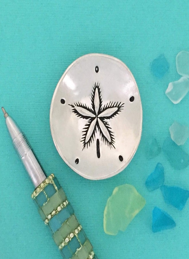 Basic Spirit Sand Dollar Pewter Trinket Bowl Ring Dish Gift Box Beach Decor - Image 3