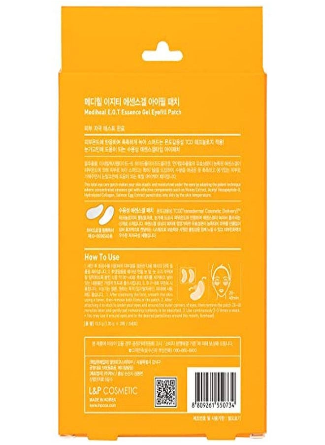 MEDIHEAL E.G.T Essence Gel Eye Fill Patch 5 Pouch - For Dark Circle, Aging Skin, Puffy Eyes, Contains Egf & Marine Collagen, Highly Concentrated Essence Gel  - Image 4