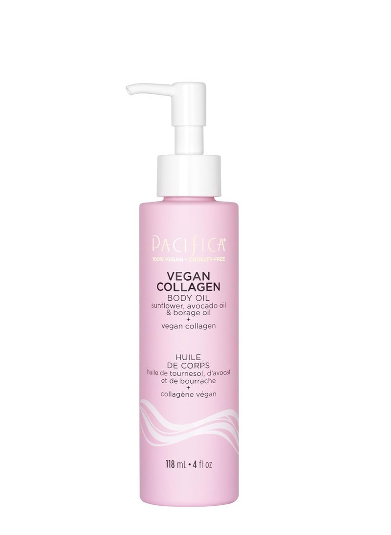 Pacifica - Pacifica Vegan Collagen Body Oil - Moisturizing, Hydrating Massage for Dry Skin, Soft & Radiant Glow, Jasmine Scent, 4 fl oz - Image 1