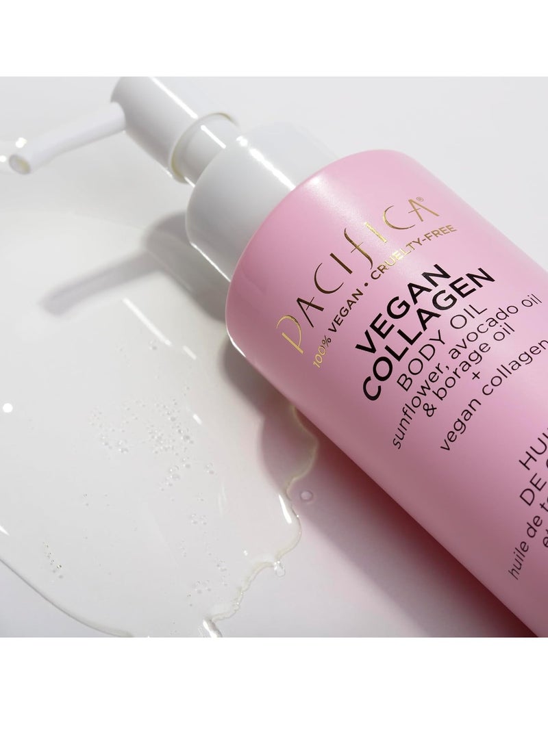 Pacifica - Pacifica Vegan Collagen Body Oil - Moisturizing, Hydrating Massage for Dry Skin, Soft & Radiant Glow, Jasmine Scent, 4 fl oz - Image 1