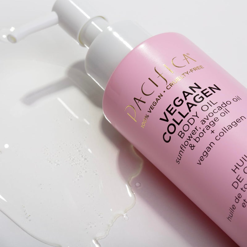 Pacifica Vegan Collagen Body Oil - Moisturizing, Hydrating Massage for Dry Skin, Soft & Radiant Glow, Jasmine Scent, 4 fl oz - Image 4