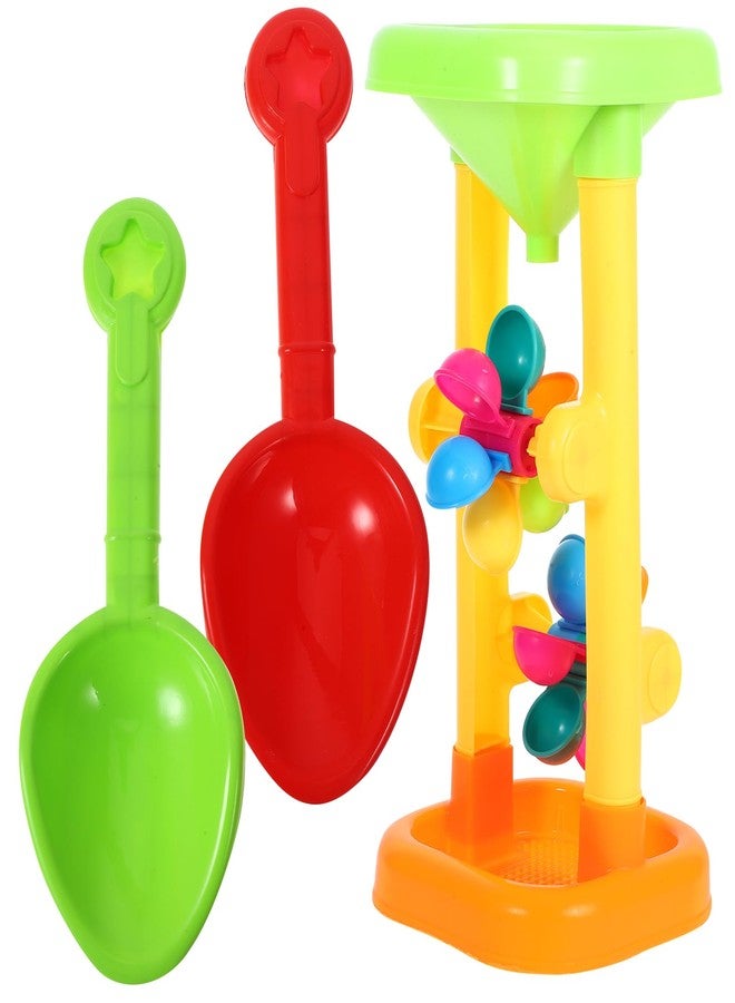 Alipis Beach Toy Hourglass Sand Wheel Beach, Sand and Kids Flowing and Water Hourglass Water Sifting Funnel for Box Accessories Toys - Image 4