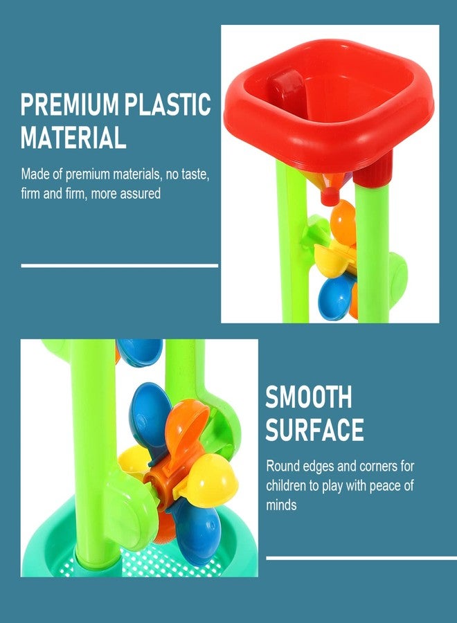 Alipis Beach Toy Hourglass Sand Wheel Beach, Sand and Kids Flowing and Water Hourglass Water Sifting Funnel for Box Accessories Toys - Image 5