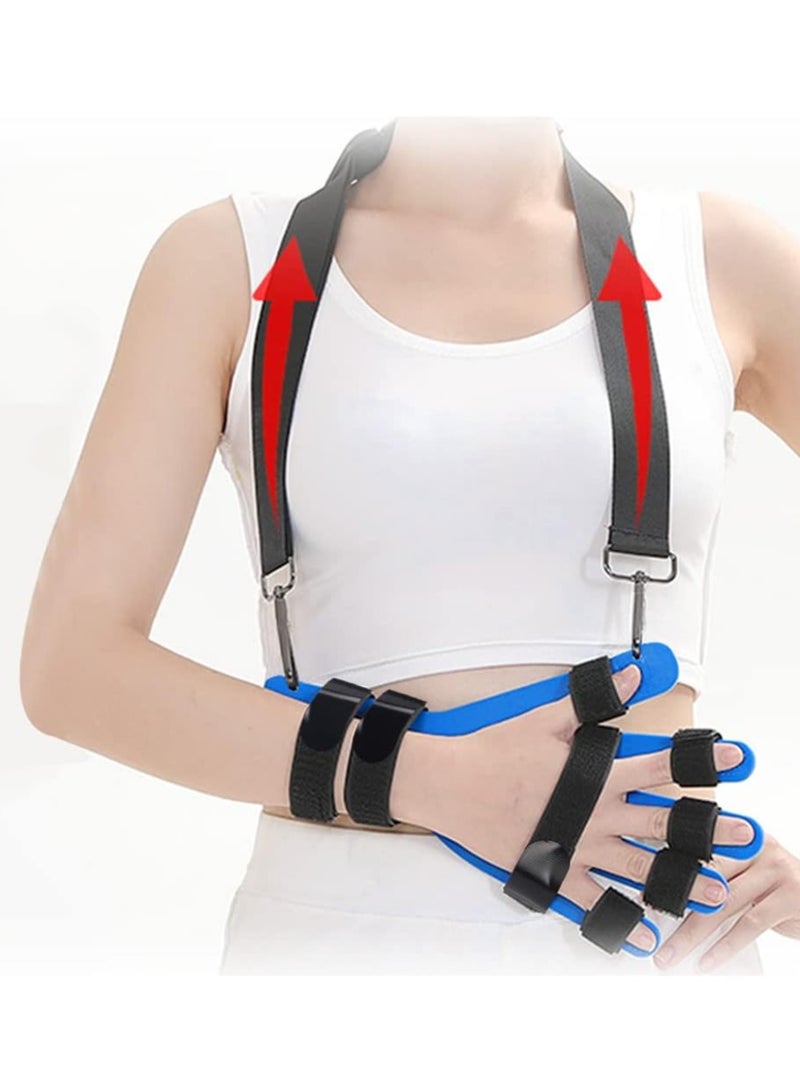 Generic Hand Wrist Orthosis Separate, Breathable Finger Splint Fingerboard Flex Spasm Extension Board Splint Finger Training Stroke Device Therapy for Both Finger Fractures,Wounds,Hemiplegia - Image 1