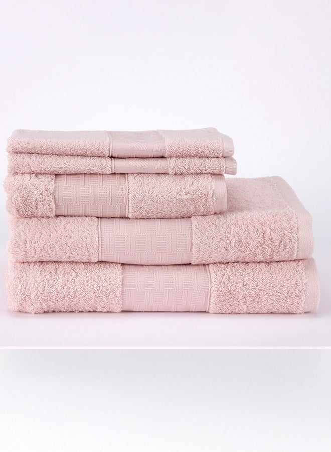 طقم مناشف مورا الإسبانية - ٥ قطع - الخام: 100% قطن ٤ أحجام مختلفة .