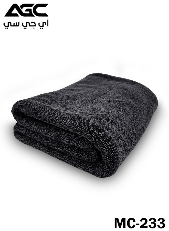 AGC Microfiber Cleaning Towel 40×60 cm High Absorbent Quick Drying Lint Free Reusable Cloth for Car Washing Drying Waxing Detailing Multi Purpose Use - MC - 233 - Image 1