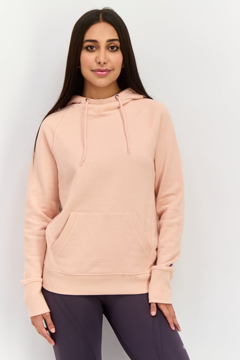 Champion Women Sportswear Fit Long Sleeves Running Sweatshirt, Blushing Peach - Image 1