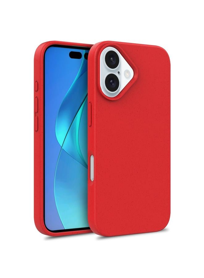 S-TOP Case For iPhone 16 Plus Starry Series Shockproof Straw Material + TPU Protective Case - Image 1
