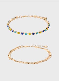 Ella Limited Edition 2 Pack Embellished Bracelet  - Image 1