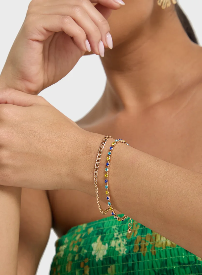Ella Limited Edition 2 Pack Embellished Bracelet