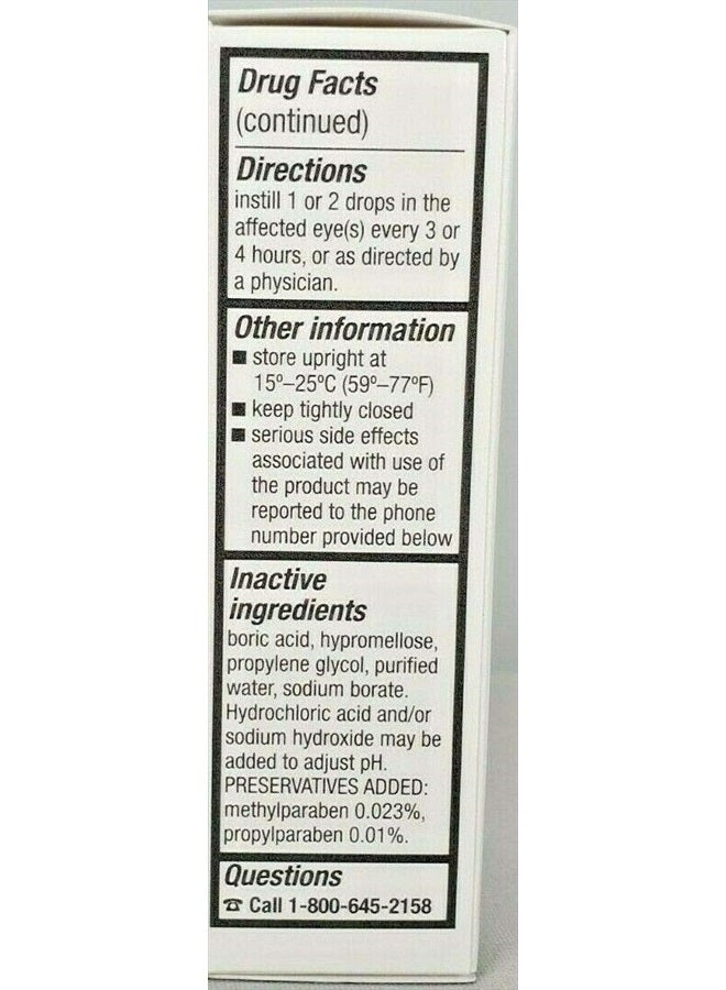 RUGBY LABORATORIES Rugby Sodium Chloride Ophthalmic Solution Eye Drops 5% 15mL - Pack of 3  - Image 3