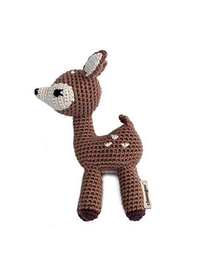 Cheengoo Organic Hand Crocheted Rattle (Brown) - Image 1