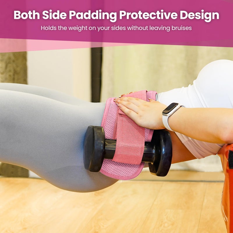 Balency Hip Thrust Belt, Balency Hip Thrust Belt for Dumbbells Heavy, Booty Belt for Hip Thrust, Slip-Resistant Padding Hip Thrust Belt for Gym or Home Workouts, Hip Thrust Band for Dumbbell Kettlebell Plate - Image 5