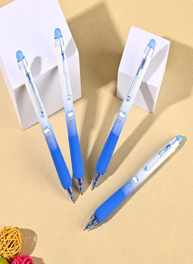 BAYTORY 8Pcs Retractable Erasable Gel Pens, 0.5mm Fine Point Erasable Pen, Smooth Writhing Comfortable, for Writing Planner and Crossword Puzzles (Blue Ink) - Image 5