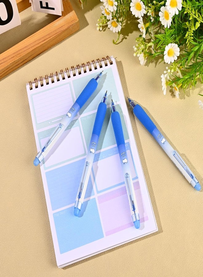 BAYTORY 8Pcs Retractable Erasable Gel Pens, 0.5mm Fine Point Erasable Pen, Smooth Writhing Comfortable, for Writing Planner and Crossword Puzzles (Blue Ink) - Image 4