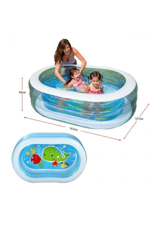 INTEX Oval Whale Inflatable Pool Model (57482) 163x46x107cm - Image 4