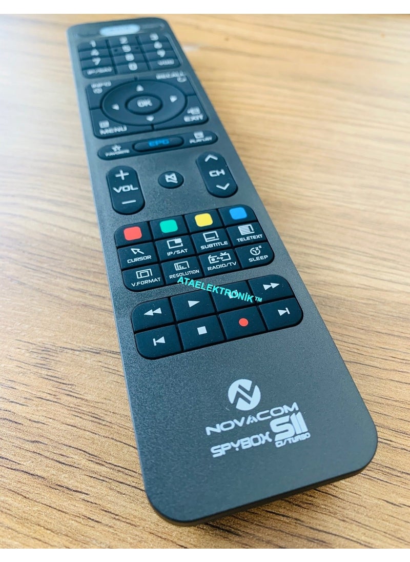 Novacom Spybox S10 S11 C Turbo 4K Remote Control Can Also Be Paired with TV