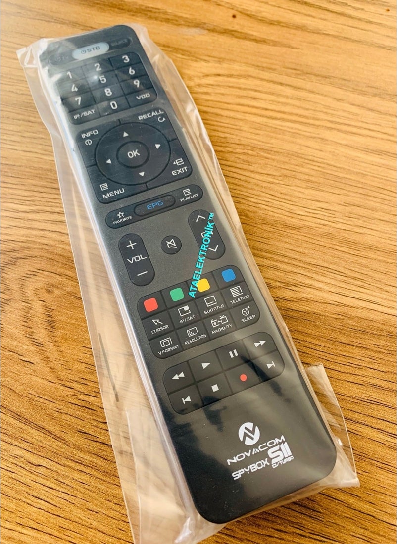 Novacom Spybox S10 S11 C Turbo 4K Remote Control Can Also Be Paired with TV