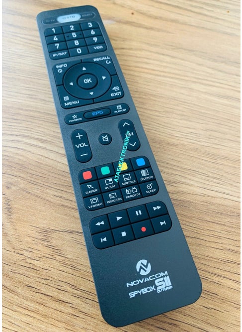 Novacom Spybox S10 S11 C Turbo 4K Remote Control Can Also Be Paired with TV