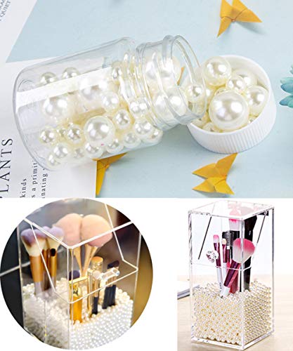 Cymtoo Lifestyle-cat 104pcs Mixed Size Pearls Beads No Holes 8mm, 14mm, 20mm Pearls for Vase Filler, Table Scatter, Wedding, Birthday Party, Home Decoration (Ivory) - Image 3