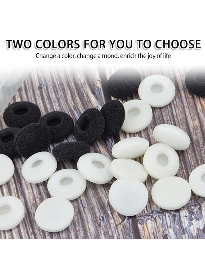 erorex 24 Pcs Of Foam Earplugs Ear Pads Earplugs Replacement Sponge Sleeve Replacement Earphones Mp3 Mp4 Stereo Headset Black） - Image 5