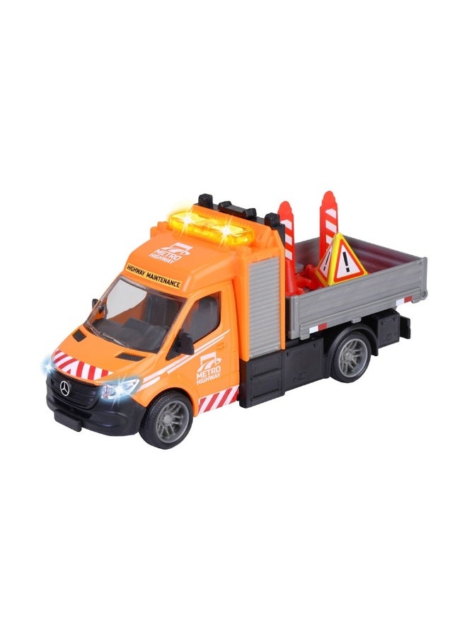 Majorette Mercedes-Benz Sprinter Platform Construction Vehicle (15 Cm)  - Image 2