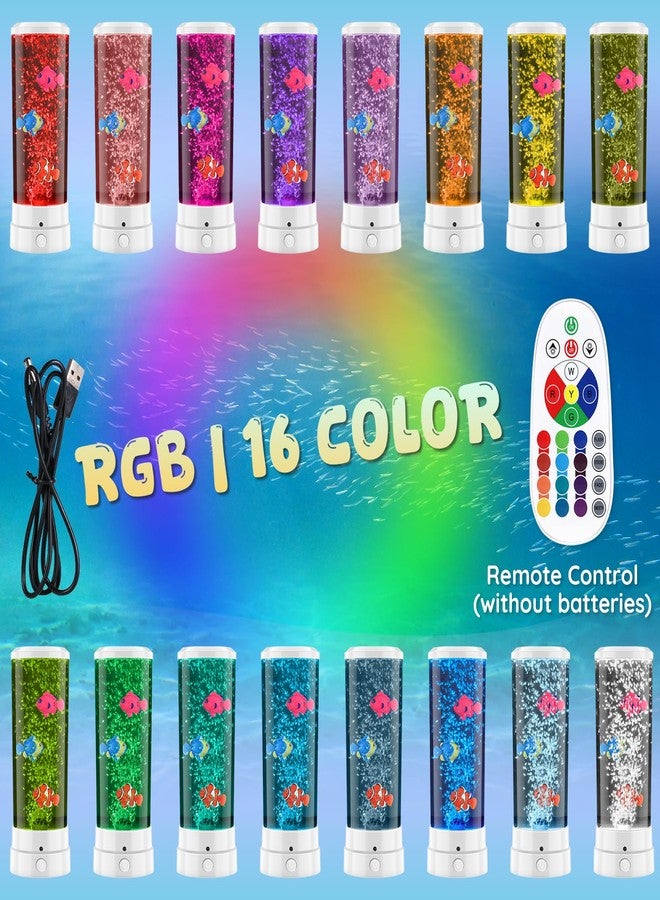 مصباح وينيسكر الحسي على شكل سمكة، مزود بـ 16 لونًا من ألوان RGB، يعمل بصمت، بإضاءة ناعمة، وجهاز تحكم عن بعد. هدية إبداعية للأطفال، وزملاء الدراسة، والأصدقاء، والأحباب، والعائلة. - Image 3