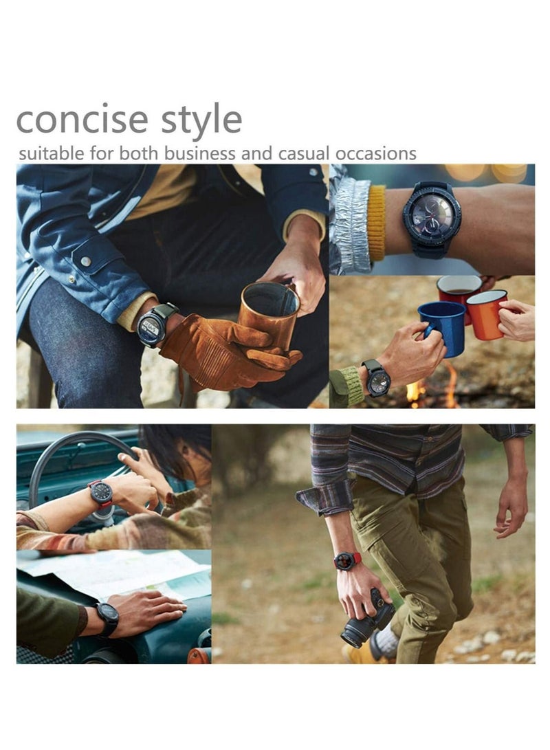 Bands for Samsung Gear S3 Frontier/Classic Watch Silicone Bracelet, Sports Silicone Band Strap Replacement Wristband for Samsung Gear S3 Frontier/S3 Classic/Galaxy Watch 46mm - Image 4