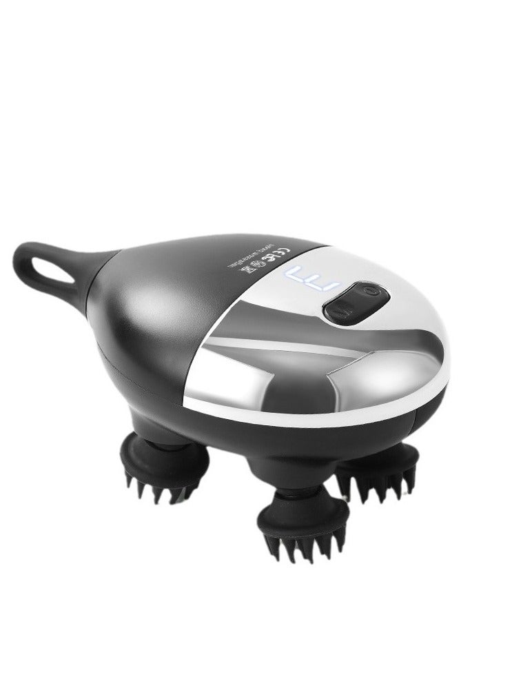 general Head massager head therapy decompression acupoints electric meridian brush waterproof kneading handheld scalp massager - Image 3