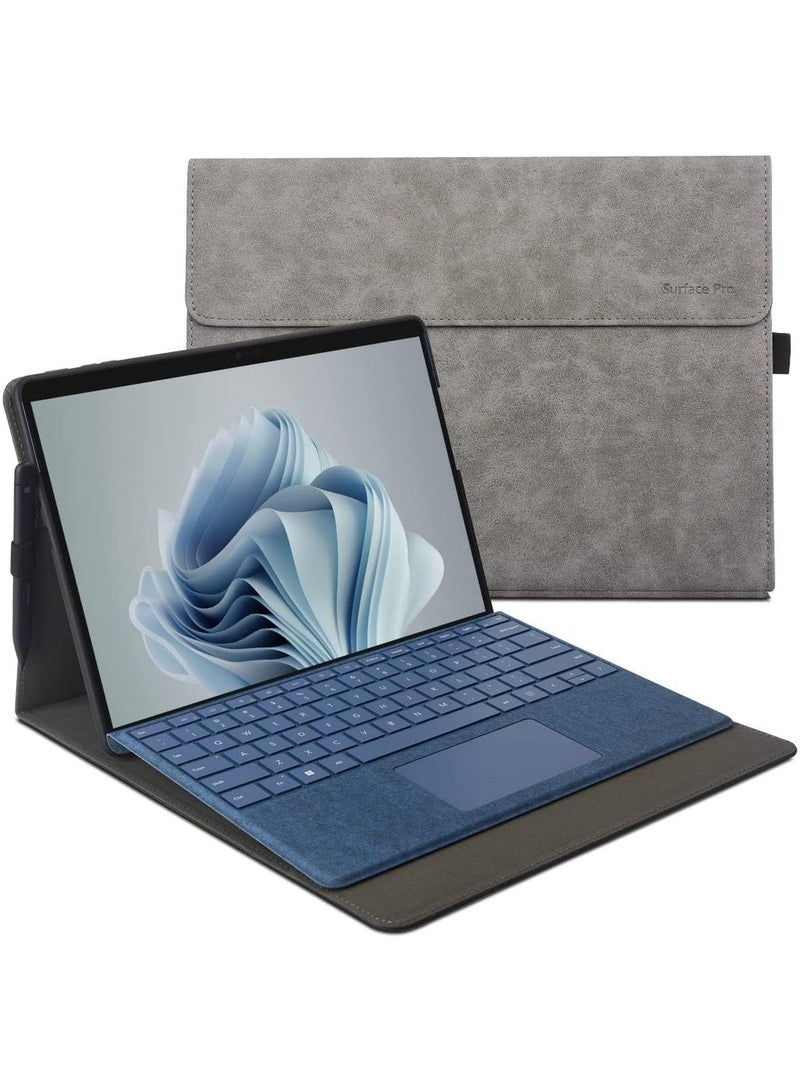 حافظة متوافقة مع سطح برو 9 مع غلاف ناعم من البولي يوريثان الحراري متوافق مع غطاء لوحة المفاتيح المميز تصميم فائق النحافة وخفيف لتبديد الحرارة - Image 1