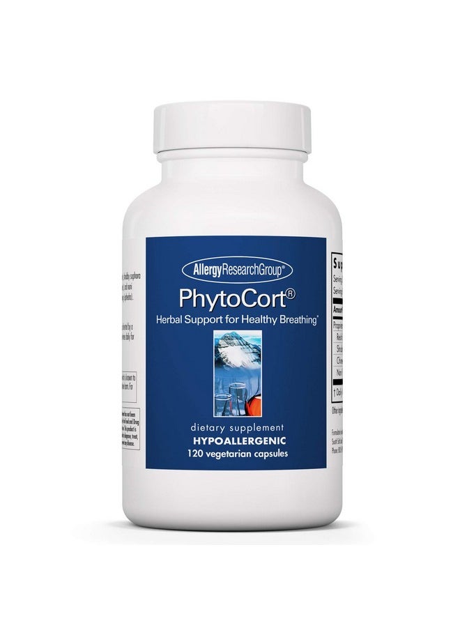 Nutricology Nutricology PhytoCort Supplement - Respiratory Support, Lung Health, Lung Detox, Lung Cleanse, Healthy Breathing, Herbal Support, Reishi, Licorice, Noni, Vegetarian Capsules - 120 Count  - Image 1