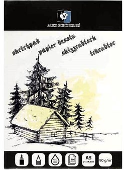 Jumbo Sketch Drawing Notebook 90 gr A5 100 Sheets