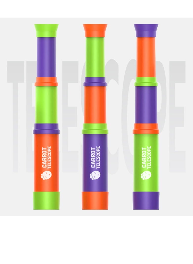 Beauenty Plastic mini portable telescope toy, adjustable monocular telescope party supplies toy, children's educational puzzle toy - Image 4