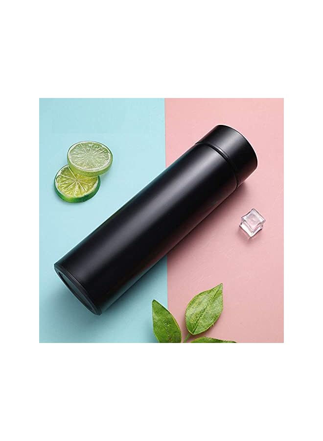 Zaboon Bottle Tea Infuser Bottle Thermosflask Travel Mug With Smart Lcd Touch Screen Keep Hot Or Cold Car Portable Travel Tea Coffee Vacuum Cup 18Oz(Black) - Image 3