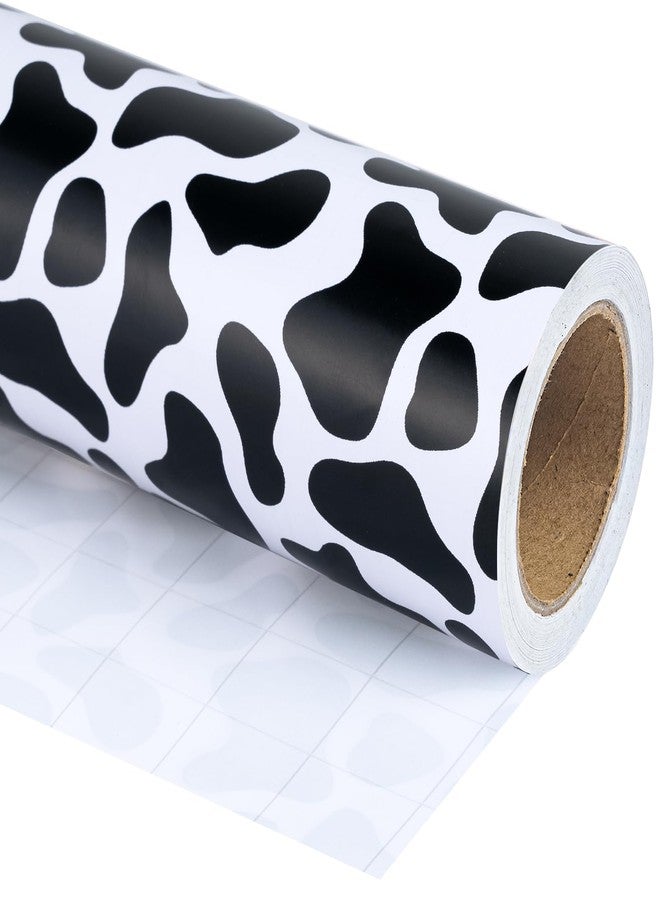 WRAPAHOLIC Cow Wrapping Paper Roll - Mini Roll - 17 Inch x 16.5 Feet - Classic Cow Print Wrapping Paper, Perfect for Wedding, Birthday, Baby Shower, Holiday - Image 1