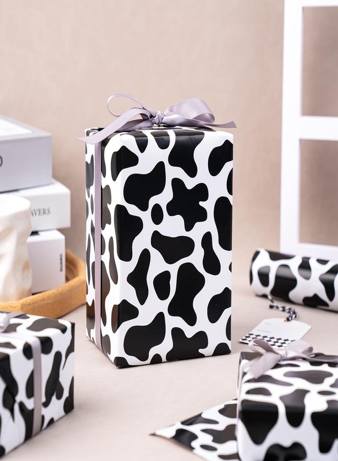 WRAPAHOLIC Cow Wrapping Paper Roll - Mini Roll - 17 Inch x 16.5 Feet - Classic Cow Print Wrapping Paper, Perfect for Wedding, Birthday, Baby Shower, Holiday - Image 5