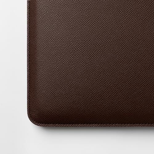 Comfyable Laptop Sleeve 15 Inch Precisely Compatible with MacBook Air 15" M5 M4 M3 M2 2026, Faux Leather Cover Case, Coffee - Image 3
