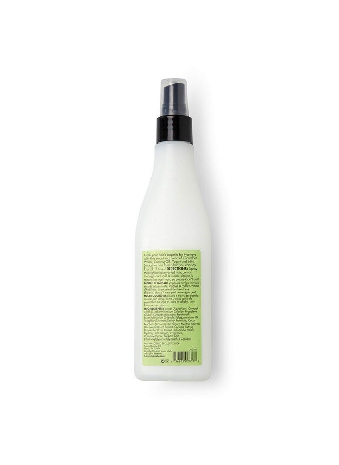 Sauce Beauty - Tzatziki Leave In Conditioner And Detangler Spray Leave In Conditioner For Curly Hair Oily & Damaged Hair Smoothening & Taming Leavein Conditioner Spray With Coconut Oil (8 Fl Oz) - Image 1