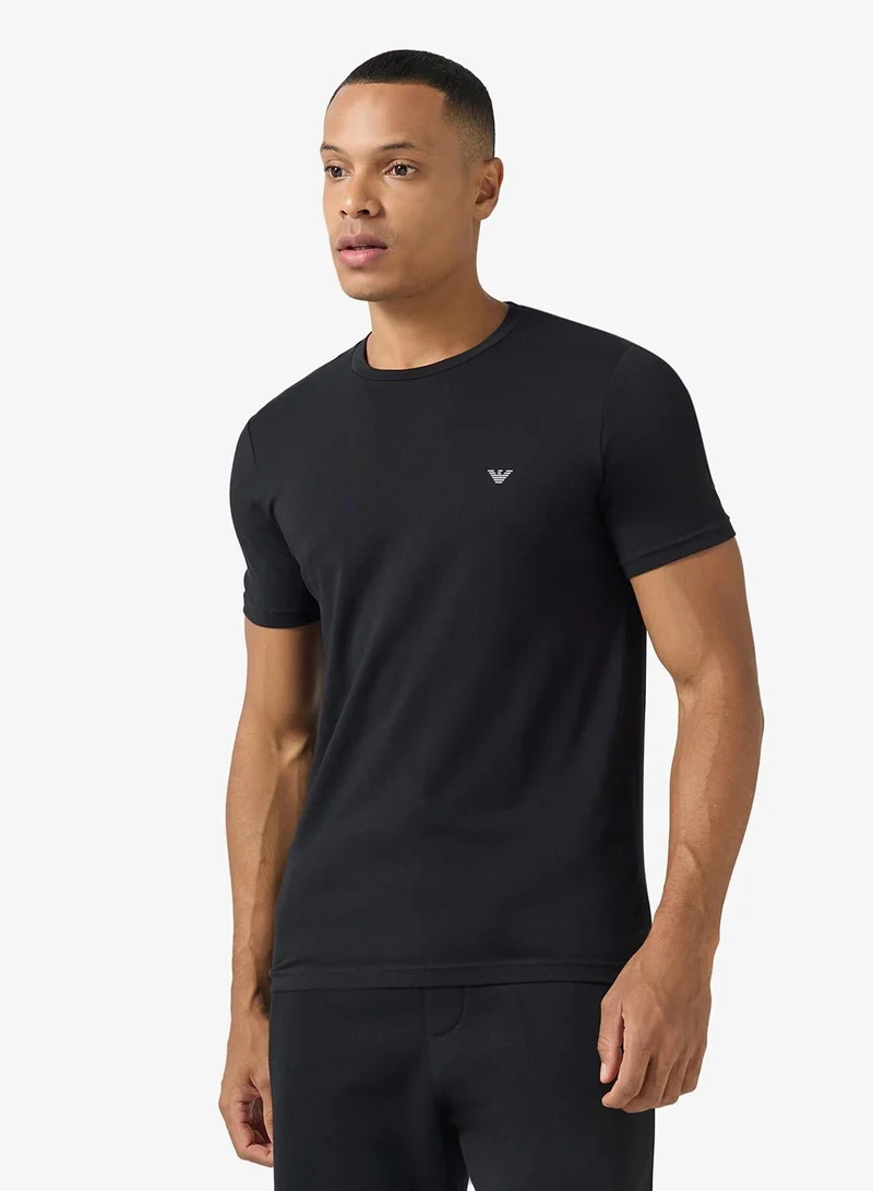 EMPORIO ARMANI  2 Pack Of Logo Crew Neck T-Shirt for Men | Best Price UAE