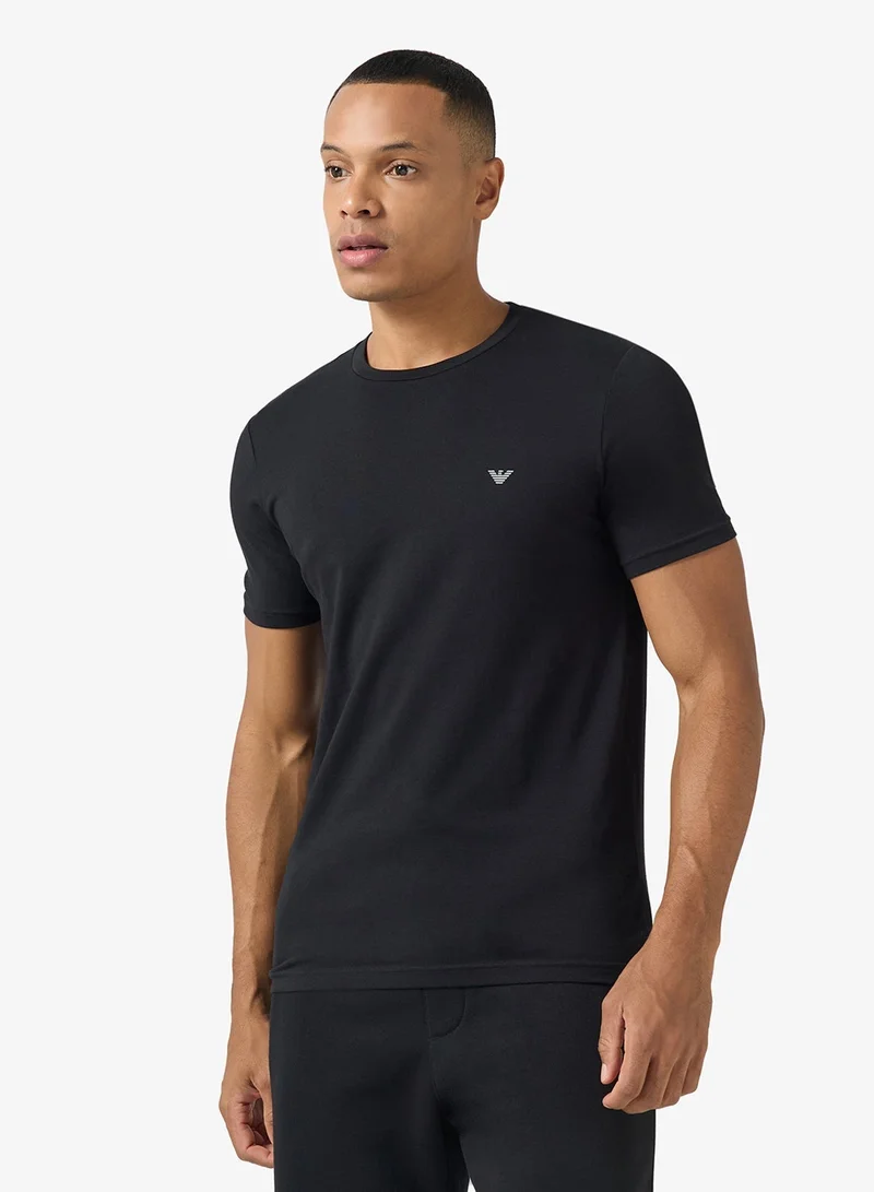 Emporio Armani  2 Pack Of Logo Crew Neck T-Shirt for Men | Best Price UAE