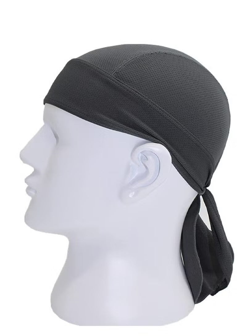 2 Pack Head Wraps Cycling Beanie Caps Dew Rag Skull Caps Pirate Hats Helmet Liner Bandana Head Wrap Doo Rags For Men Women(Black,White) - Image 5