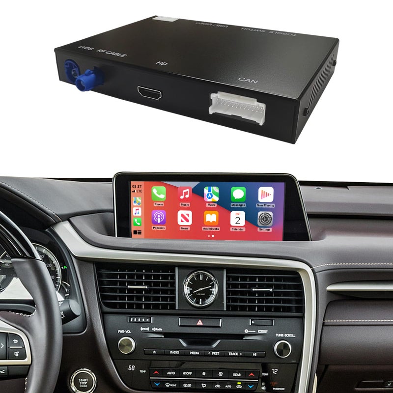 NINETOM Wireless CarPlay Retrofit Kit Decoder Compatible with Lexus RXNXESUXLSLXRCLCGSis 20142019 for Premium Factory System Supports Android Auto Mirror Link Reverse Camera