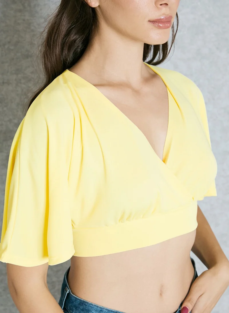 NEW LOOK Kimono Sleeve Cropped Top