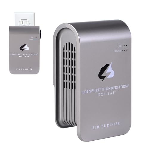 EdenPURE Thunderstorm III Air Purifier – Small Plug-In Ozone Generator & Ionizer – Eliminates Odors, Pet Smells, Smoke, Mold – Filter-Free Portable Cleaner for Home, Travel, Car, Office Use - Image 1