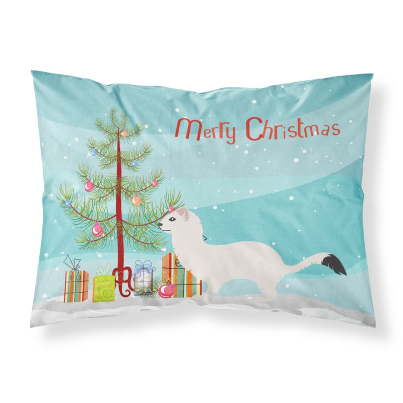 Caroline's Treasures ""Caroline's Treasures Stoat Short-tailed Weasel Christmas Pillowcase  Standard  Multicolor"" 