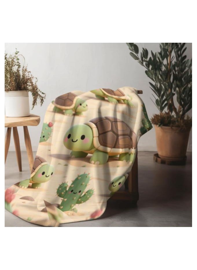 عام بطانية رقيقة من الفانيلا (دافئة ومريحة، ومناسبة للنوم واستخدام الألعاب وإزالة الغبار ومقاومة للرمل) 150 سم * 200 سم - 859 - Image 5