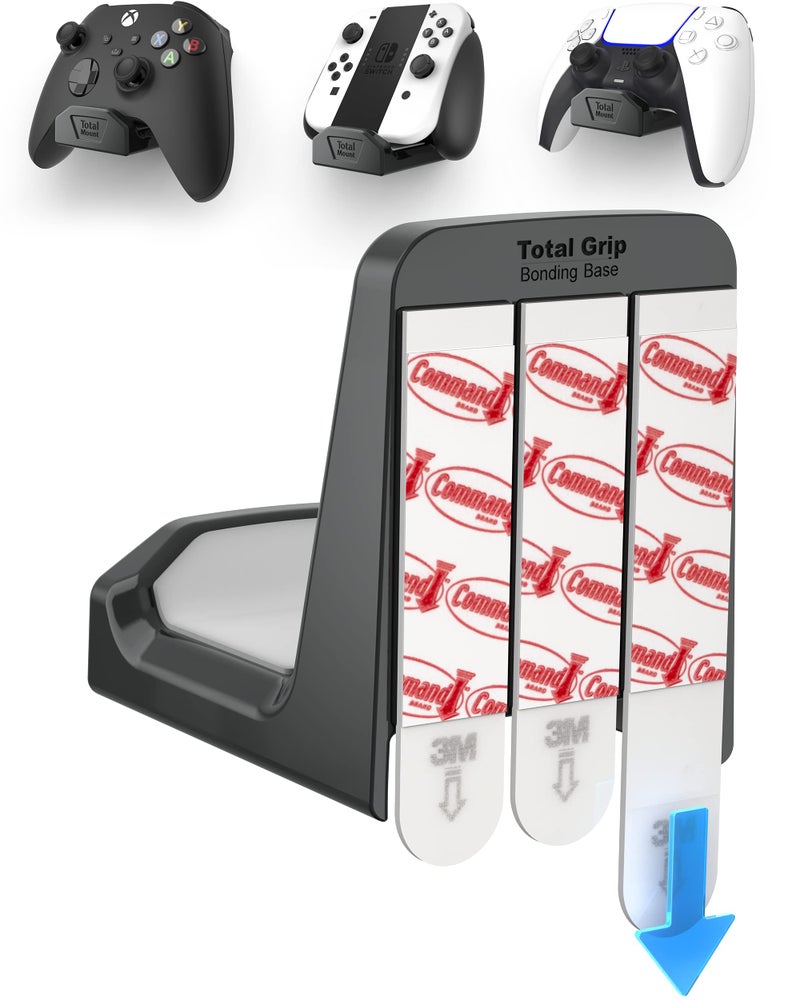 TotalMount Controller Wall Stand (1 Pack) with Non-Slip Pad & Removable Adhesive for Xbox, PS5, PS4, and Nintendo – This Premium Holder Won’t Damage Your Wall with Screws or Permanent Adhesive - Image 1