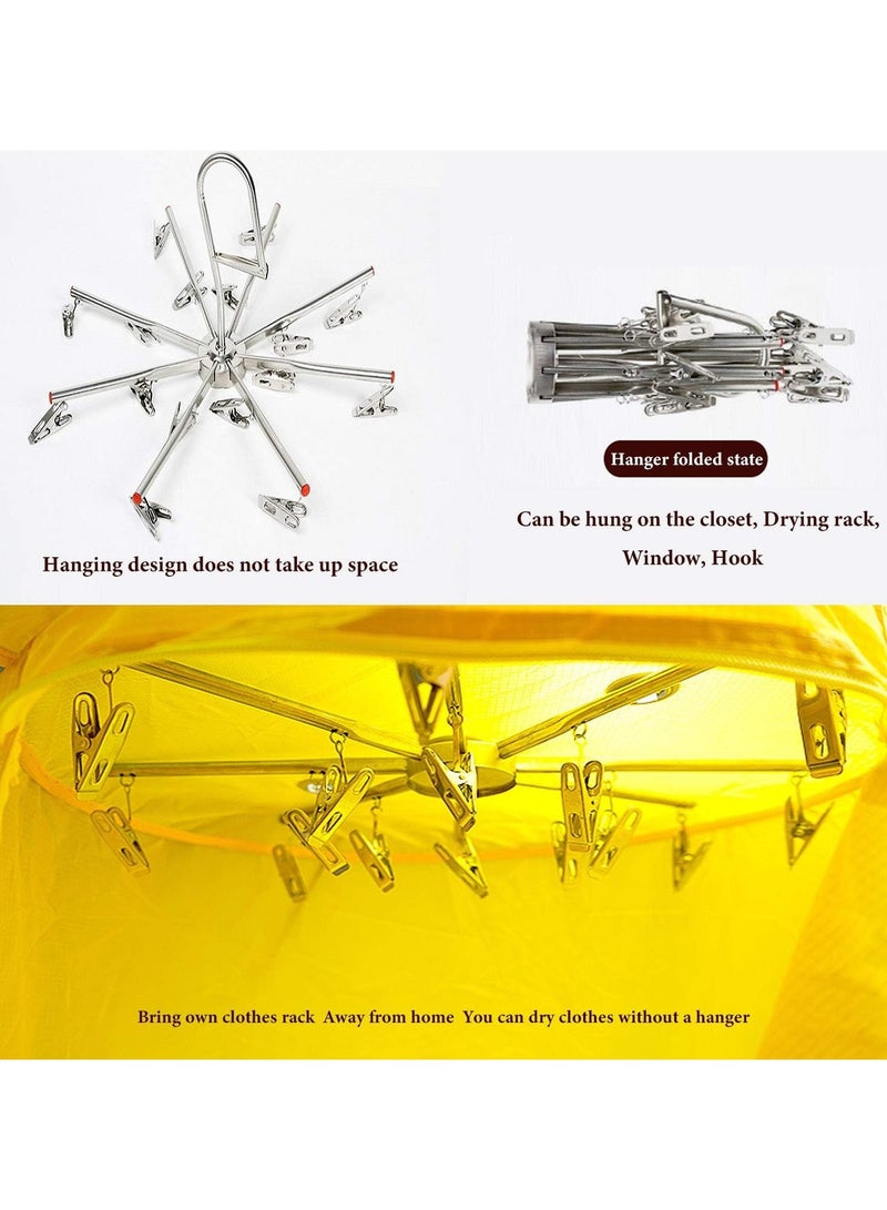 AROAQ Heated Clothes Dryer, Automatic Clothes Dryer Heater Portable Folding Dryer Quick Dry and Efficient Mode Digital Automatic Timer for Home Travel Apartments Dorms - Image 2