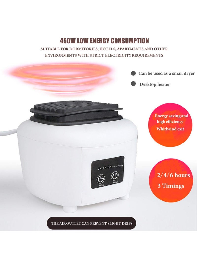 AROAQ Heated Clothes Dryer, Automatic Clothes Dryer Heater Portable Folding Dryer Quick Dry and Efficient Mode Digital Automatic Timer for Home Travel Apartments Dorms - Image 3